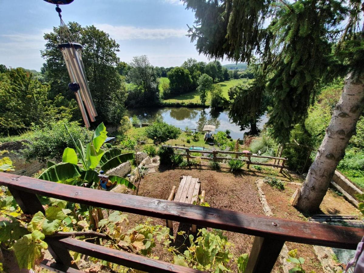 Le Cottage Belmontais, Maison Individuelle, Vue Panoramique Sur La Riviere Beaumont-sur-Sarthe Buitenkant foto